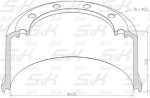 БАРАБАН ТОРМОЗНОЙ П/ПРИЦЕПА BPW задний 420*225 10 шпилек "S&K"